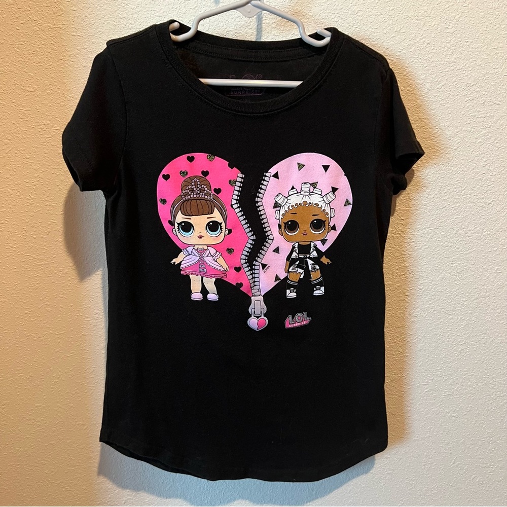 L.O.L. Surprise size m (7/8) black graphic tee